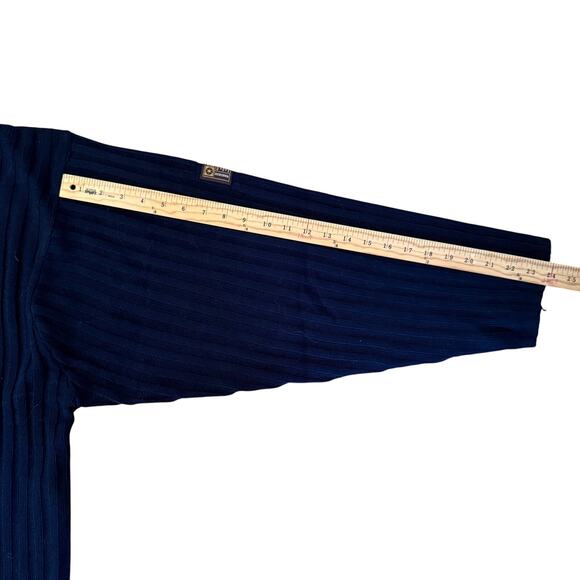 NWT Southpole 3XL Navy Blue Ribbed Turtleneck Sweater Oversized Tek-Spec Korea - Picture 5 of 11